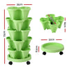 Green Fingers 5-Tier Vertical Garden Bed – Stackable Planters (Light Green)