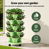 Green Fingers 5-Tier Vertical Garden Bed – Stackable Planters (Light Green)