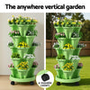 Green Fingers 5-Tier Vertical Garden Bed – Stackable Planters (Light Green)