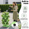Green Fingers 5-Tier Vertical Garden Bed – Stackable Planters (Light Green)