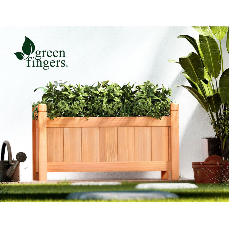 Green Fingers Elevated Wooden Planter 60x30x33 cm