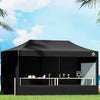 Instahut 3x6 Pop Up Marquee Tent Black