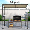 Instahut Gazebo – Outdoor BBQ Grill Patio Garden Marquee Shade Shelter (Beige)