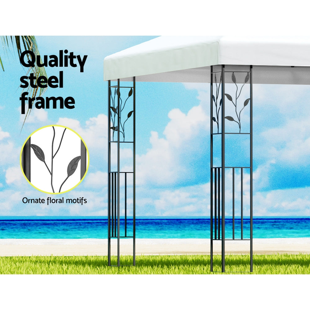 Instahut 4x3m Garden Gazebo Marquee White