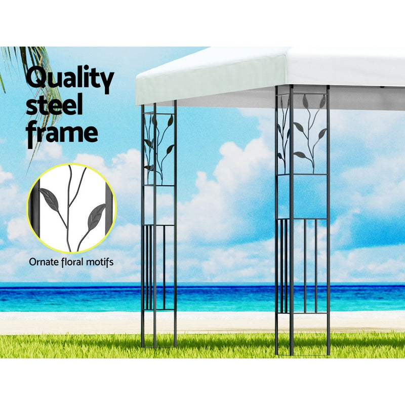 Instahut 4x3m Garden Gazebo Marquee White