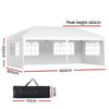 Instahut 3x6m Pop Up Gazebo with Side Walls White