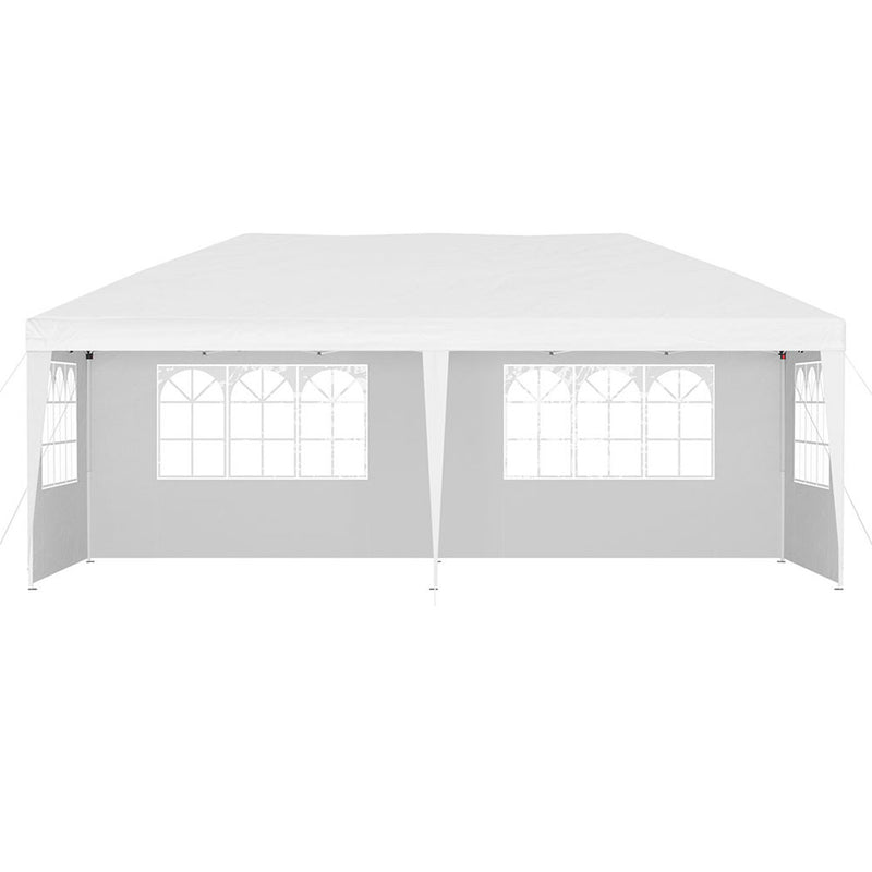 Instahut 3x6m Pop Up Gazebo with Side Walls White