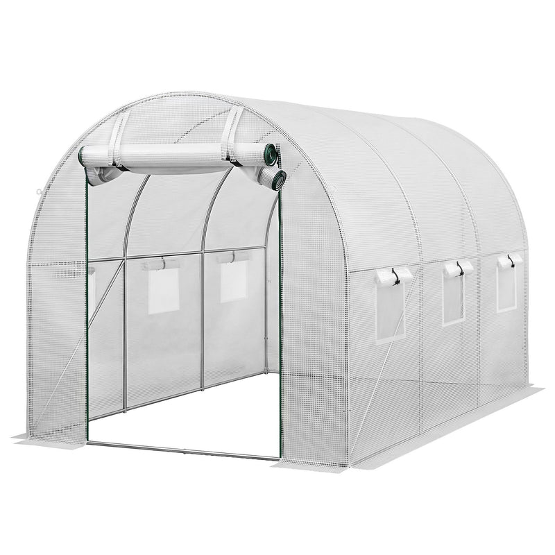 Green Fingers Walk-In Greenhouse 3×2×2 m – White