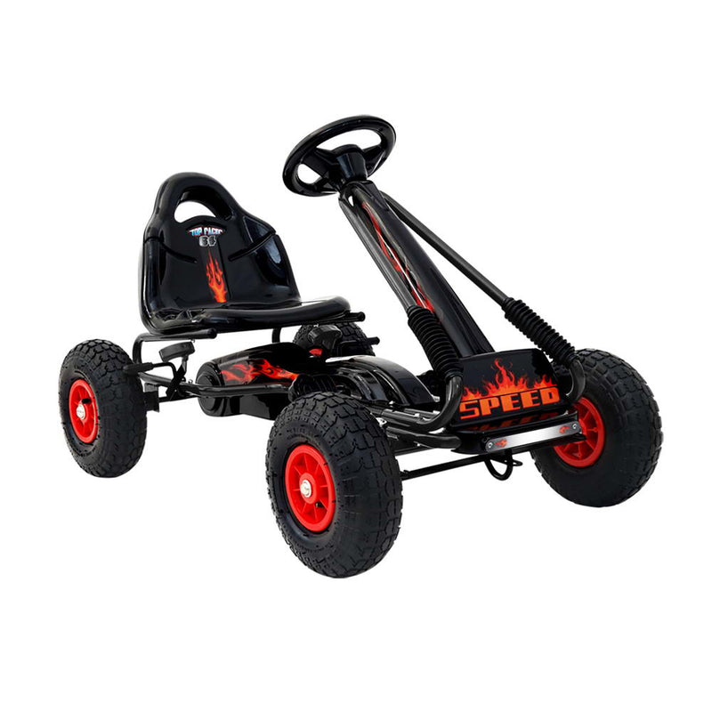 Rigo Kids Pedal Go Kart Black