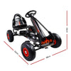 Rigo Kids Pedal Go Kart Black