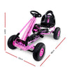 Rigo Kids Pedal Go Kart Racing Car – Pink