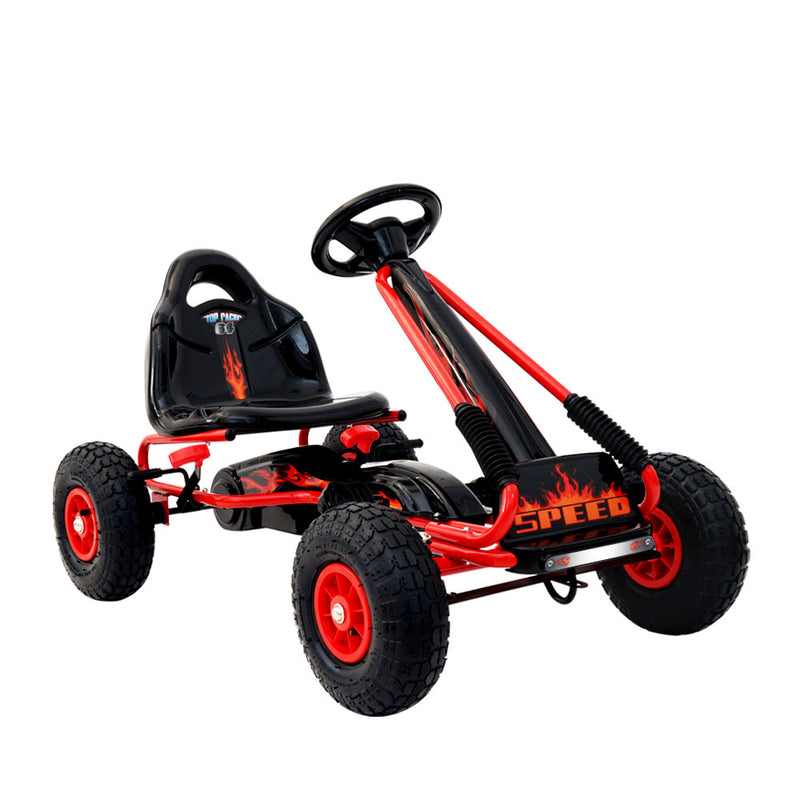Rigo Kids Pedal Go Kart Racing Car – Red