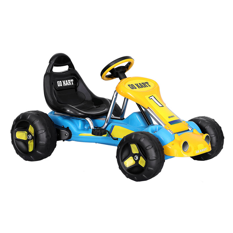 Rigo Kids Pedal Go Kart with Plastic Tyres – Blue