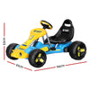 Rigo Kids Pedal Go Kart with Plastic Tyres – Blue