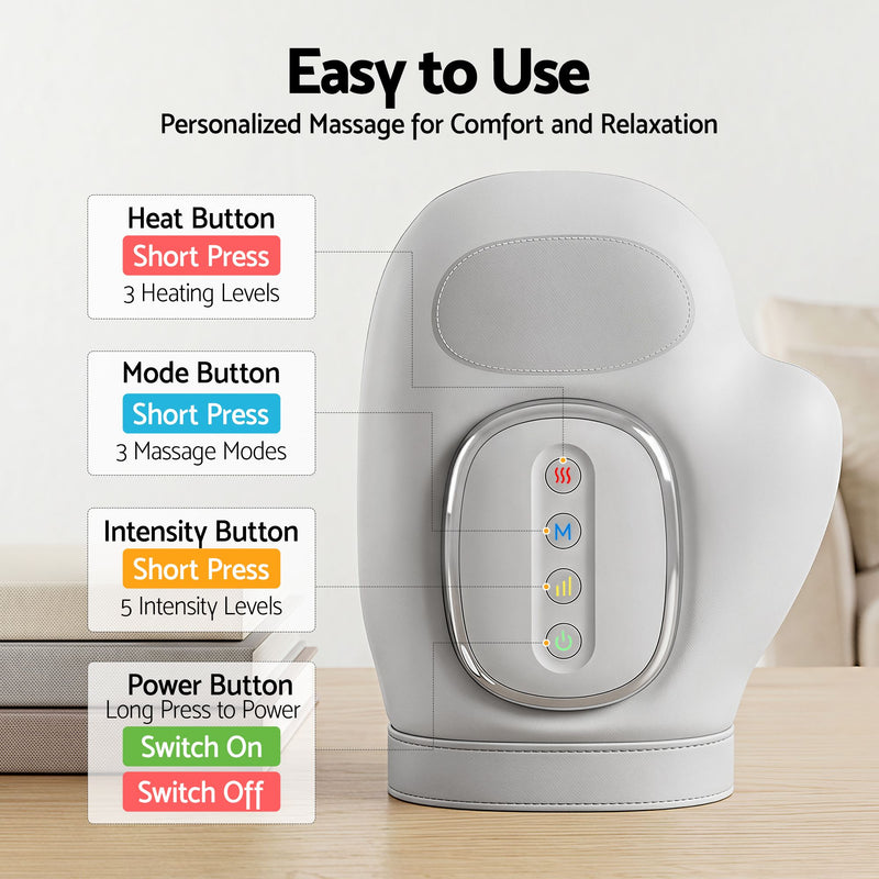 Livemor Hand Massager with Heat & Compression – Large Hand Chamber