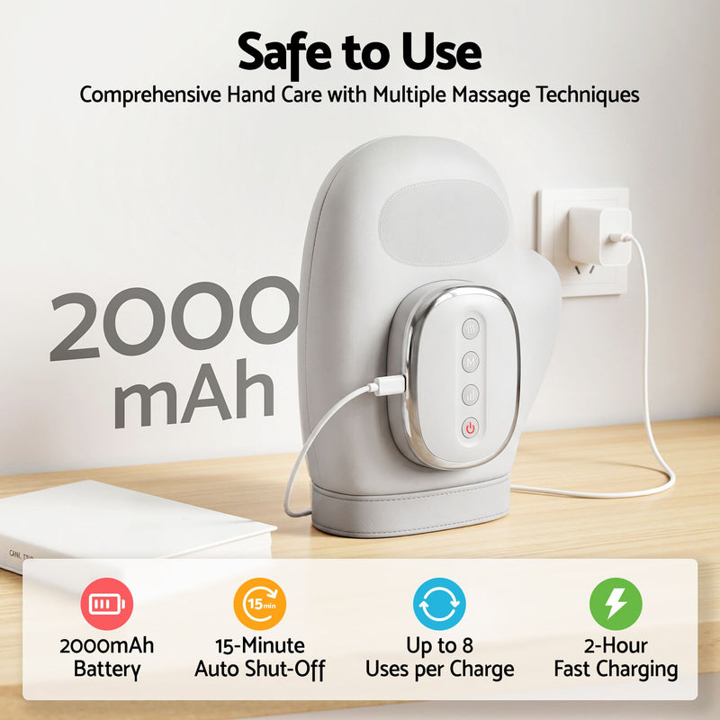 Livemor Hand Massager with Heat & Compression – Large Hand Chamber