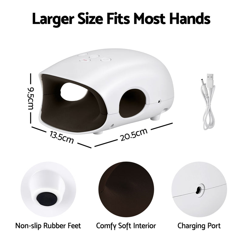 Livemor Cordless Hand Massager with Heat & Compression – 3 Modes, 3 Heat Levels
