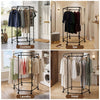 Artiss 6 Rod Rolling Clothes Rack Airer with Wheels