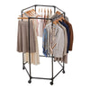 Artiss 6 Rod Rolling Clothes Rack Airer with Wheels