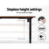 120cm Motorised Standing Desk – Rustic Brown