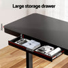 Motorised Electric Standing Desk with Drawer – 120CM Black