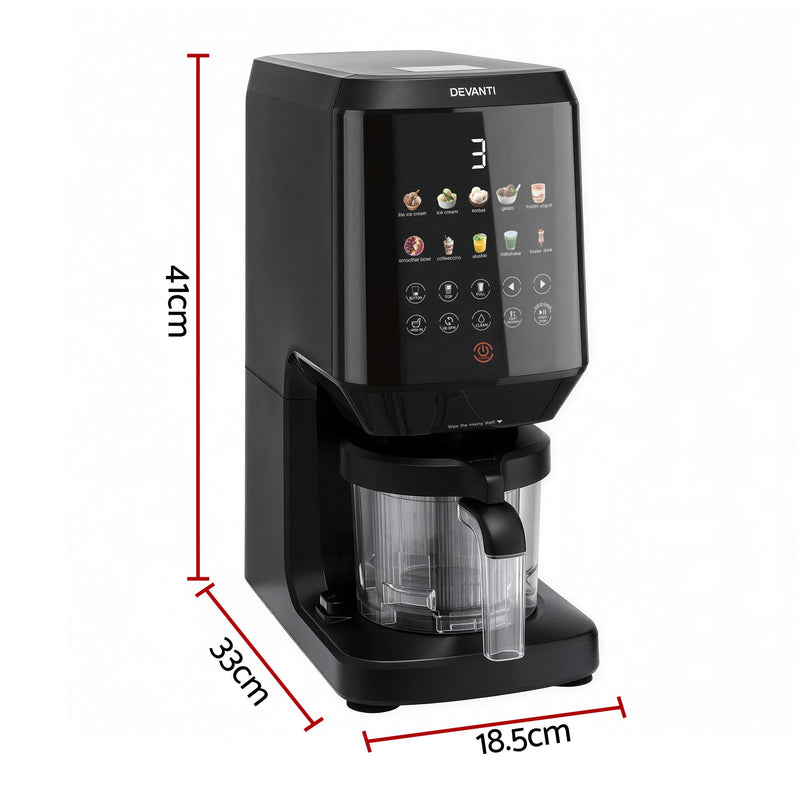 Devanti 10-in-1 Ice Cream Maker Machine – Gelato, Sorbet & Frozen Desserts