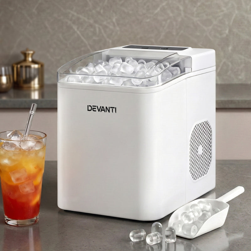 Devanti Portable Ice Maker 12kg – Self Cleaning