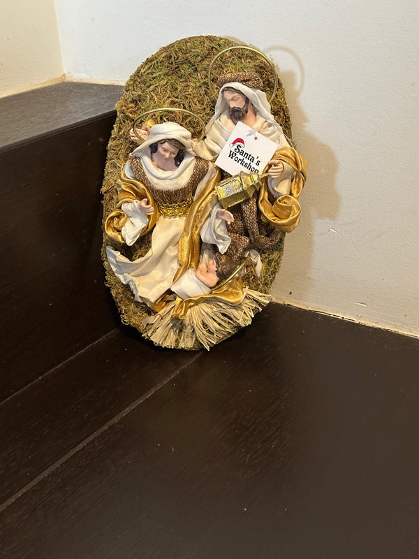 25cm Holy Family Nativity Wall Wreath