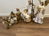 43cm Handmade Nativity Set with Angel & Three Wise Men