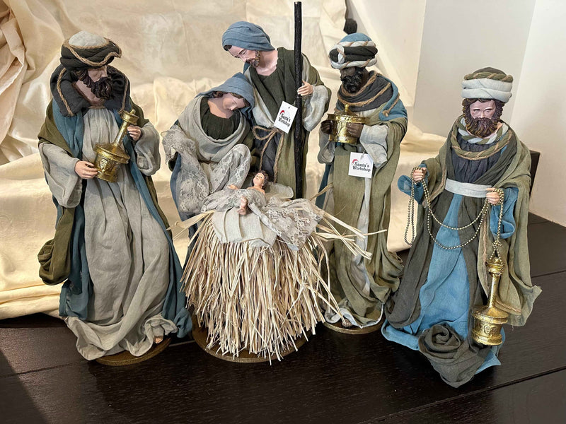 PRE-ORDER | 53cm Handmade Holy Family Nativity Set with Angel