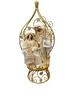 45cm Gold & White Holy Family Nativity Set with Three Wise Men
