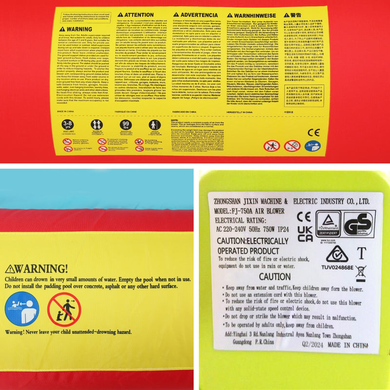 Doctor Dolphin Kids Inflatable Pool & Water Slide Park – 575 x 445 cm