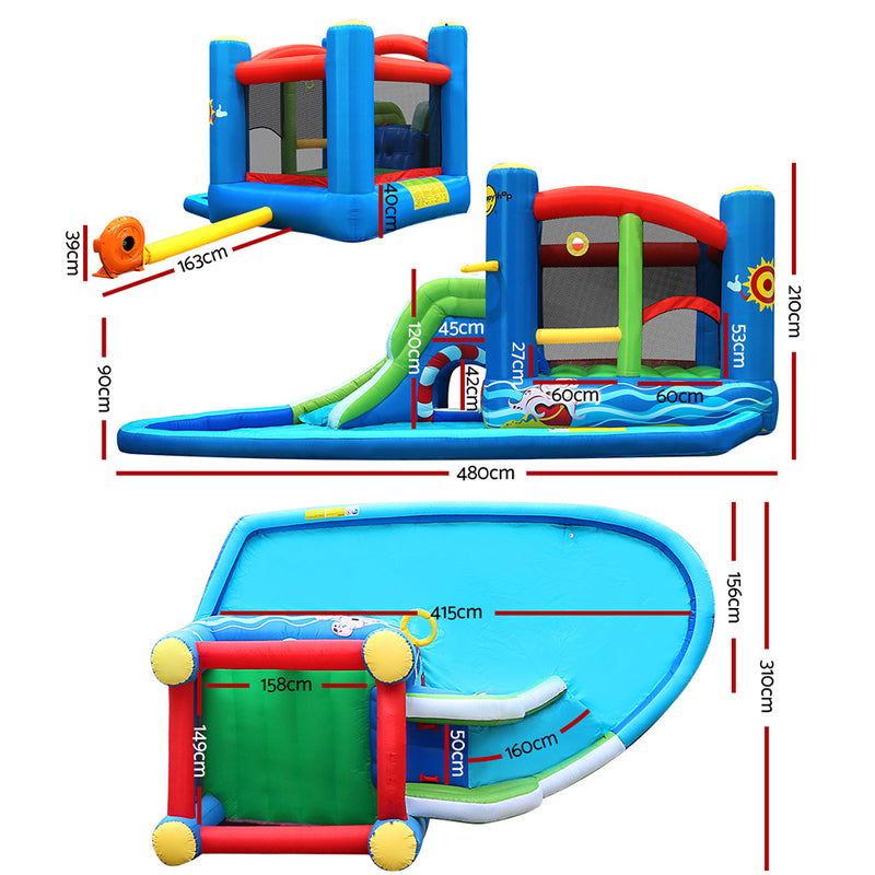 Happy Hop Inflatable Water Slide & Bouncer