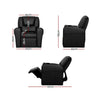 Keezi Kids PU Leather Recliner Armchair – Black