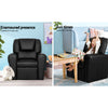 Keezi Kids PU Leather Recliner Armchair – Black