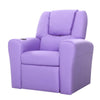 Keezi Kids PU Leather Recliner Armchair – Purple