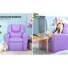 Keezi Kids PU Leather Recliner Armchair – Purple