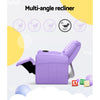 Keezi Kids PU Leather Recliner Armchair – Purple