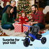 RIGO Tricycle Bike, Kids Bike with 3 wheels, basket Carbon Steel 68cm Blue