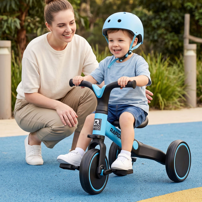 RIGO Kids Tricycle 3 Wheel Bike Blue 70cm