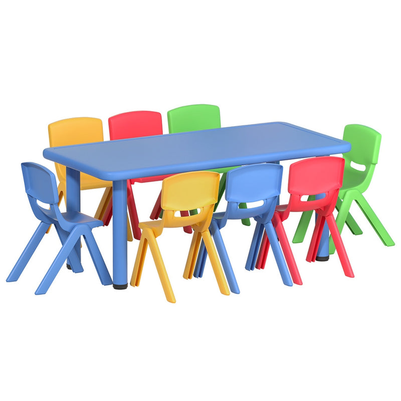 Keezi 9PCS Kids Table and Chairs Set