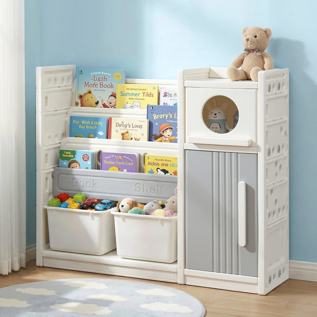 Keezi Kids Bookshelf & Toy Storage Organizer