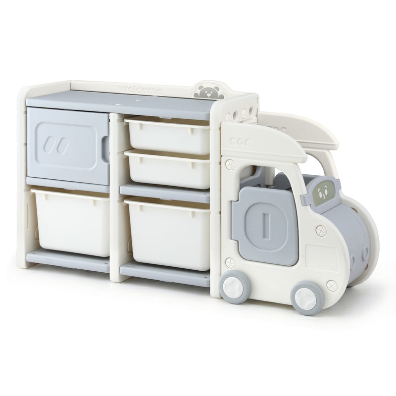 Keezi Kids Toy Storage Organizer with Bins – Car Design