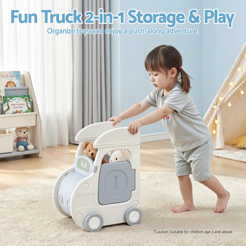 Keezi Kids Toy Storage Organizer with Bins – Car Design