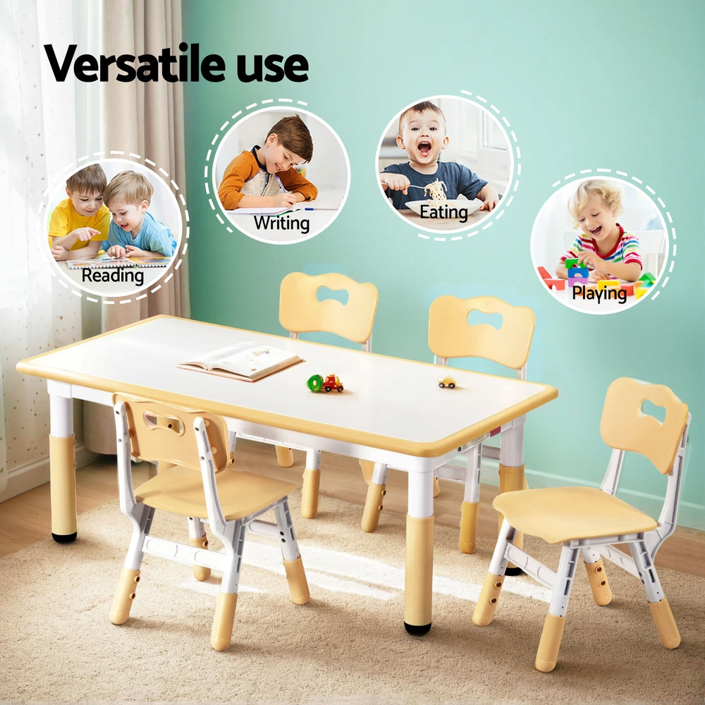 Keezi Kids Table & 4 Chairs Set – Graffiti