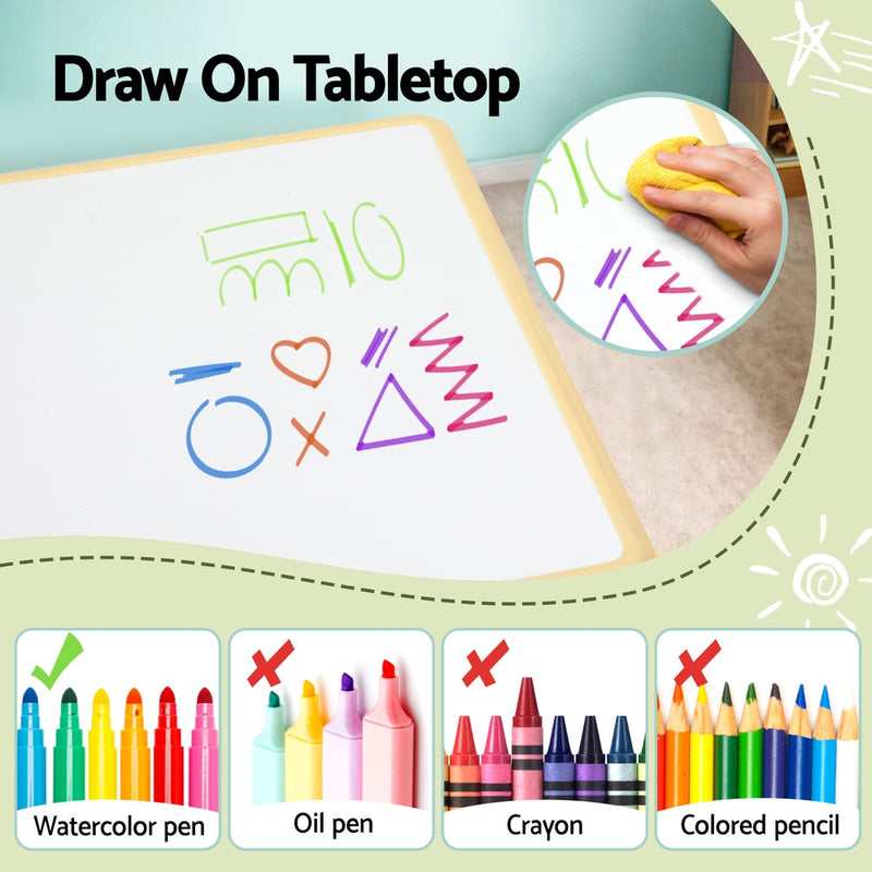 Keezi Kids Table & 4 Chairs Set – Graffiti