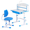Kids Adjustable Study Desk & Chair Set with LED Lamp – Blue (Ergonomic Design)