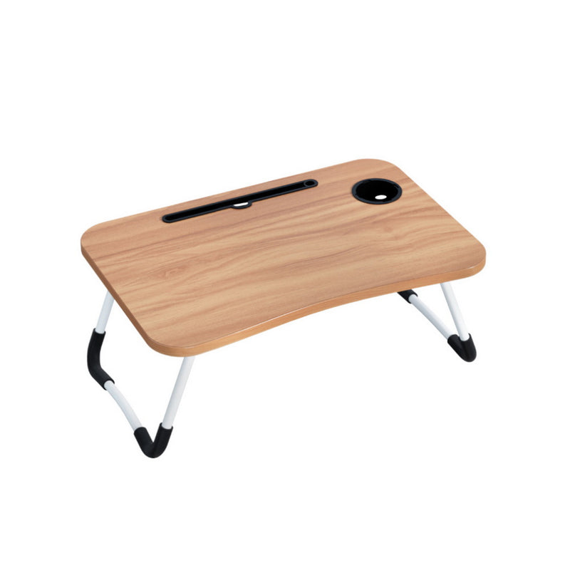 Foldable Adjustable Laptop Desk Tray - Oak