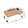 Foldable Adjustable Laptop Desk Tray - Oak