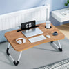 Foldable Adjustable Laptop Desk Tray - Oak